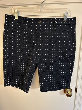Ralph Lauren Navy Shorts with White Polka Dots